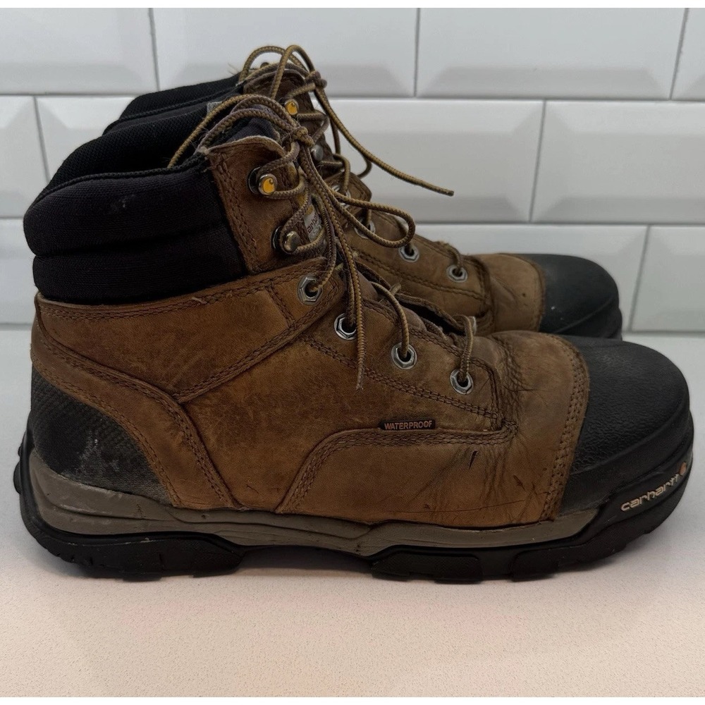 Carhartt Ground Force WP 6" Comp Toe Work Boot Brown Mens Size 10 Waterproof